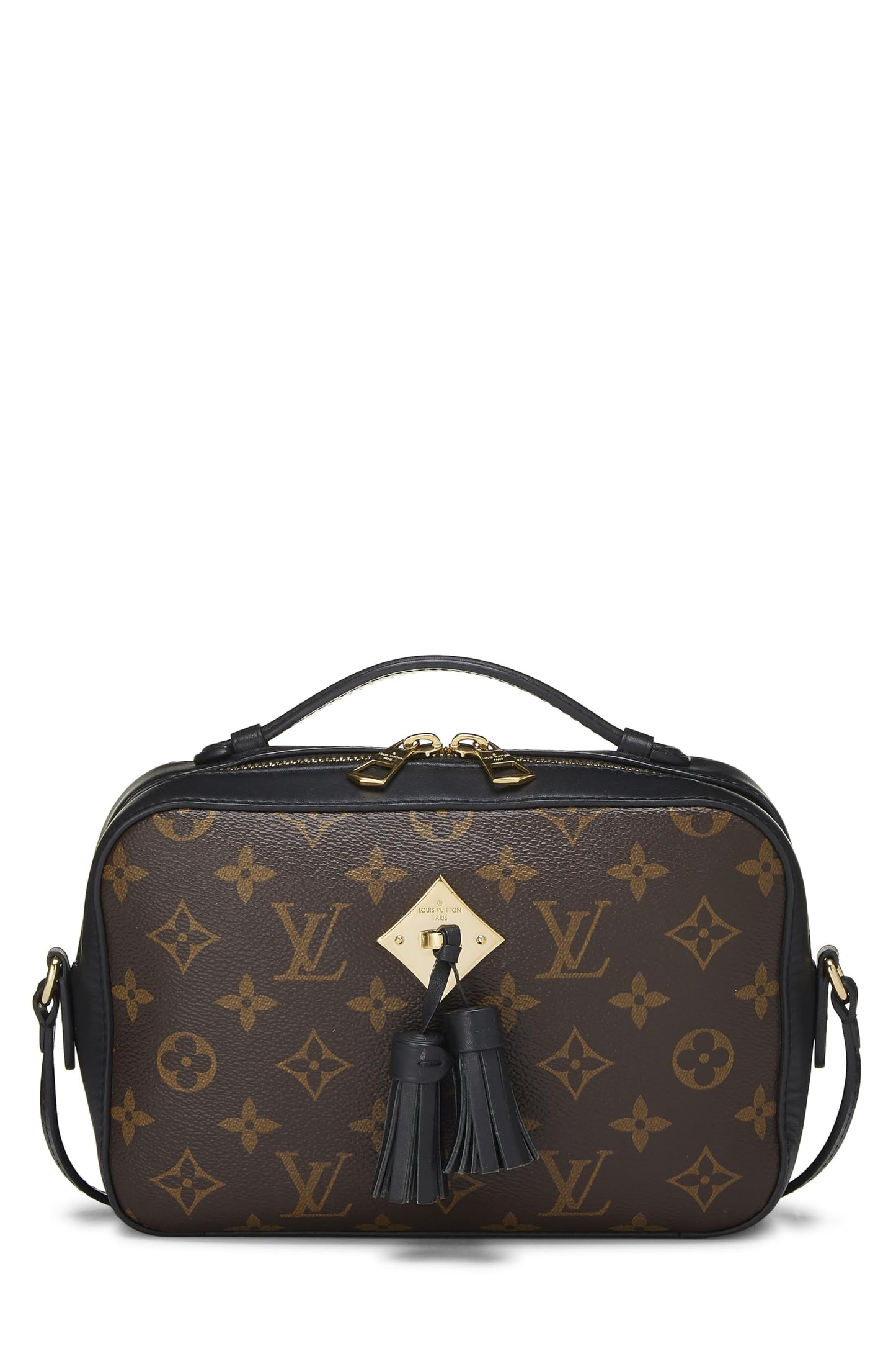 Louis Vuitton, Pre-Loved Black Monogram Canvas Saintonge, Black