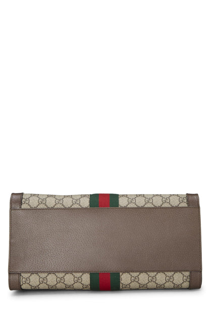 Gucci, sac fourre-tout Ophidia en toile GG Supreme d'origine d'occasion, taille moyenne, marron