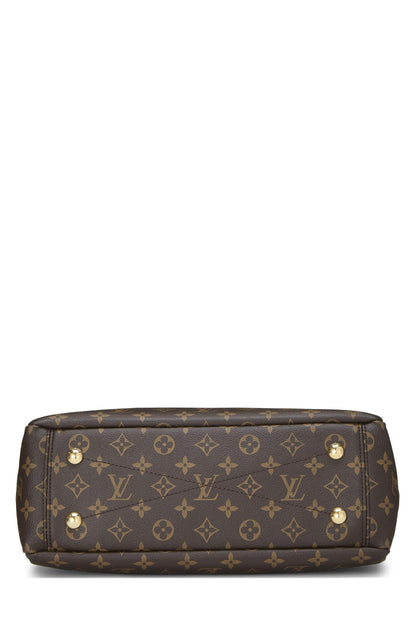 Louis Vuitton, sac cabas Pallas en toile monogram noire d'occasion, noir