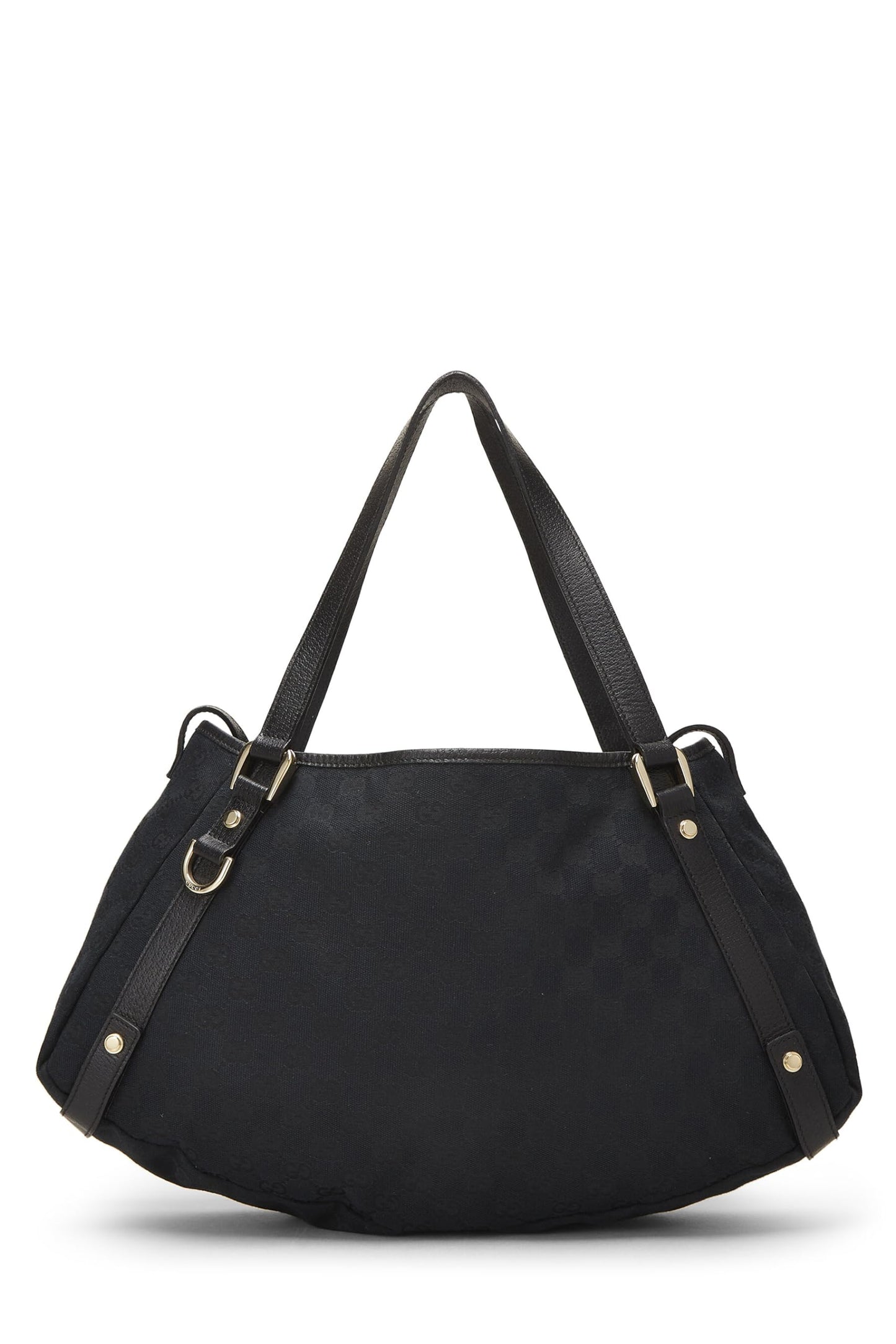 Gucci, sac fourre-tout Abbey en toile GG noir d'occasion, noir