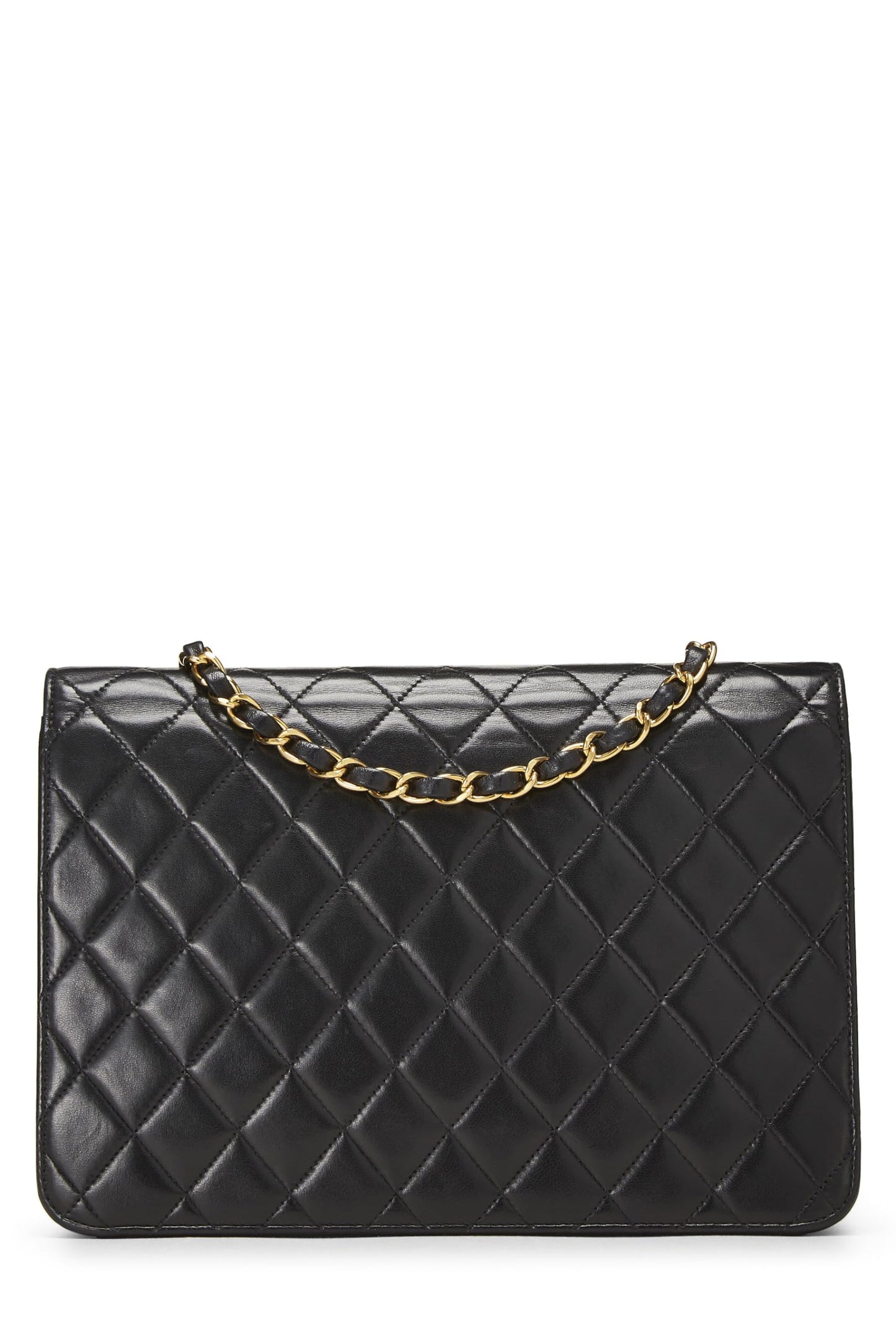 Chanel, Pre-Loved Black Quilted Lambskin Turnlock Ex Flap Medium, Black