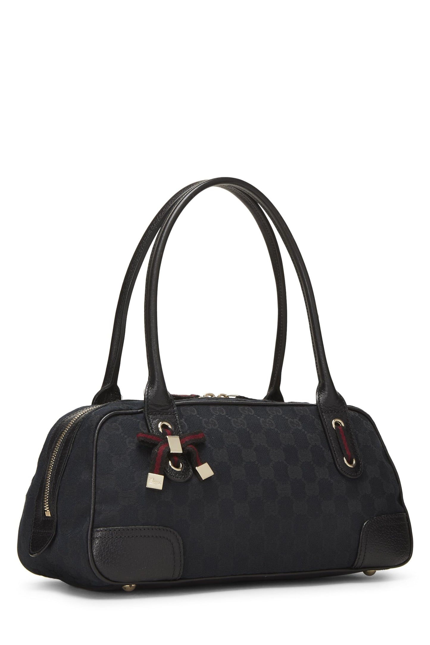 Gucci, Pre-Loved Black GG Canvas Princy Shoulder Bag, Black