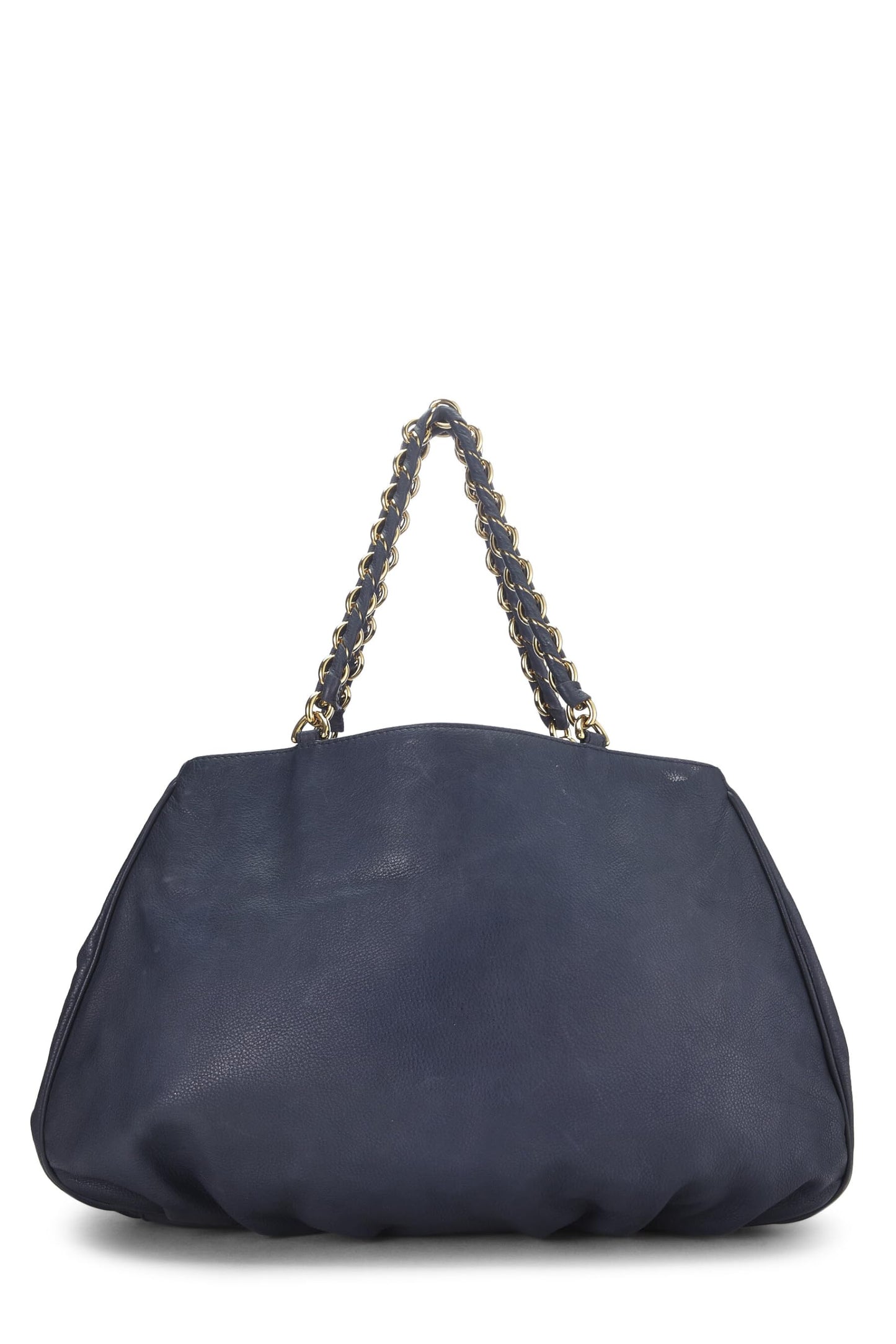 Fendi, Pre-Loved Blue Leather Mia Large, Blue