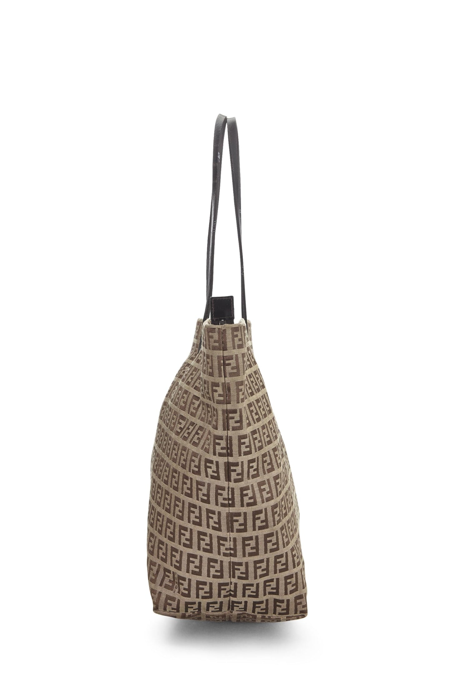 Fendi, sac fourre-tout en rouleau marron Zucchino d'occasion, marron