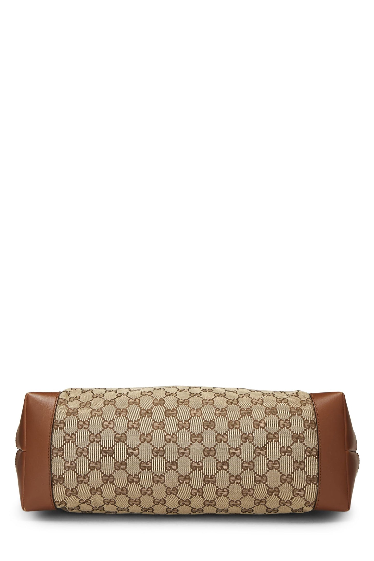 Gucci, sac fourre-tout en toile GG marron d'occasion, marron