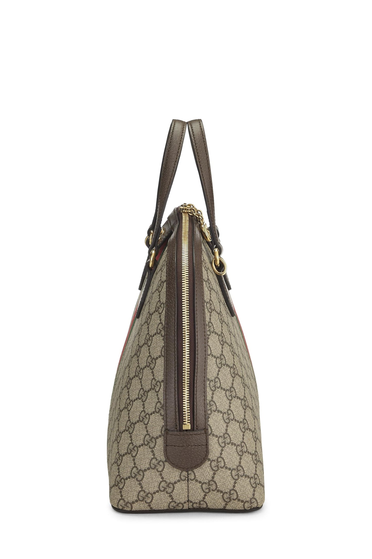 Gucci, sac à main Ophidia Dome Supreme GG Original d'occasion de taille moyenne, marron