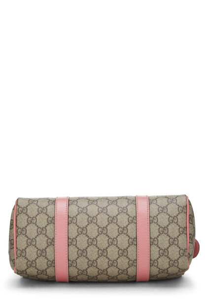 Gucci, Pre-Loved Pink Original GG Supreme Canvas Joy Boston Bag, Pink