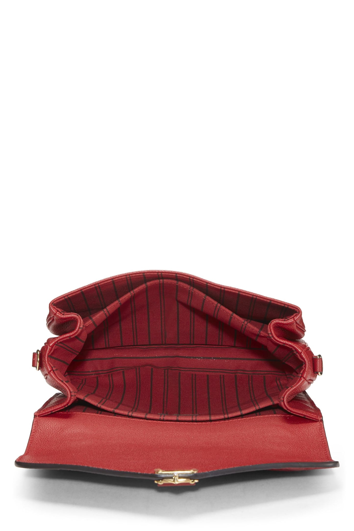 Louis Vuitton, Monograma rojo Pre-Loved Empreinte Pochette Metis, Rojo