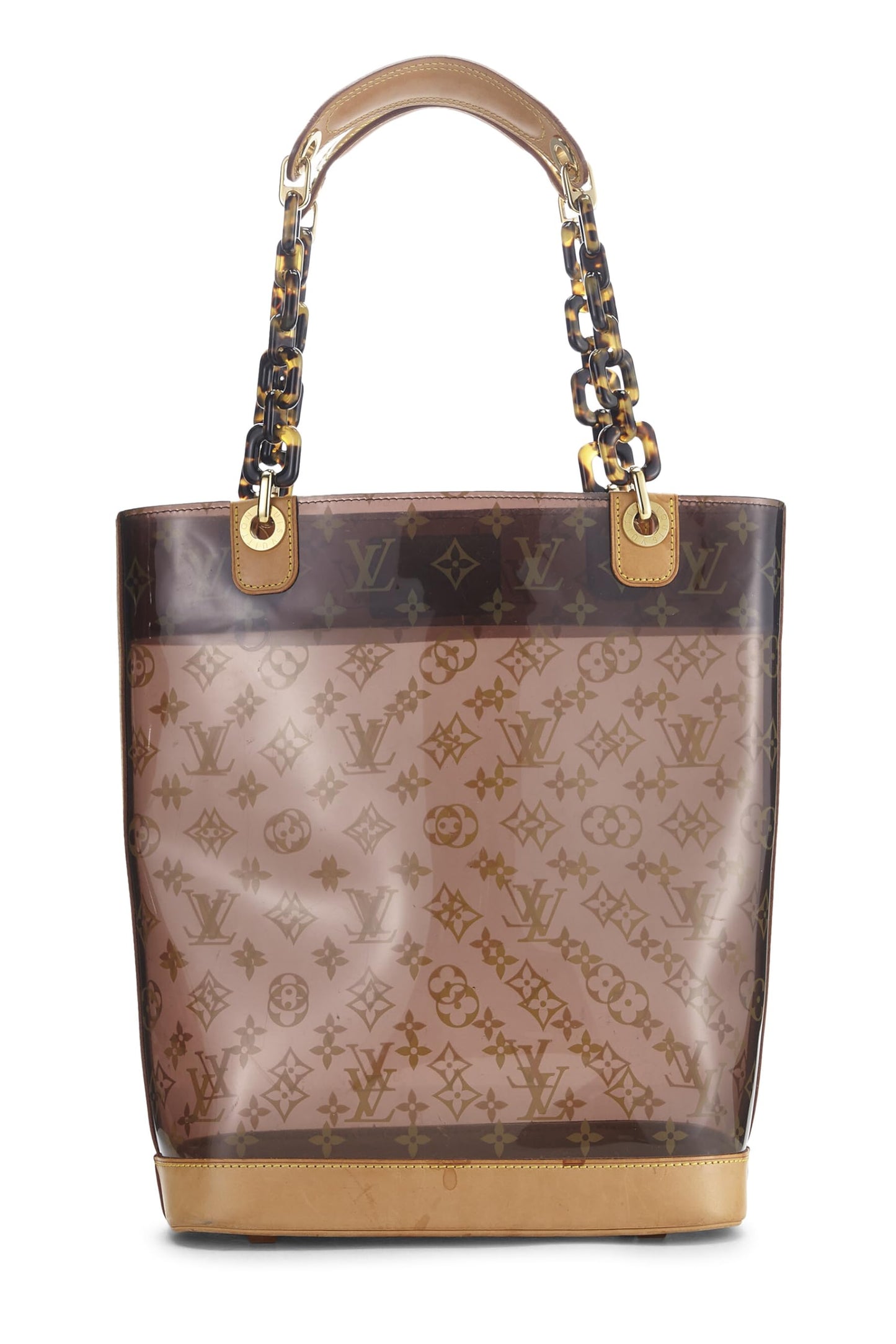 Louis Vuitton, Pre-Loved Monogram Ambre Vinyl Cabas MM, Brown