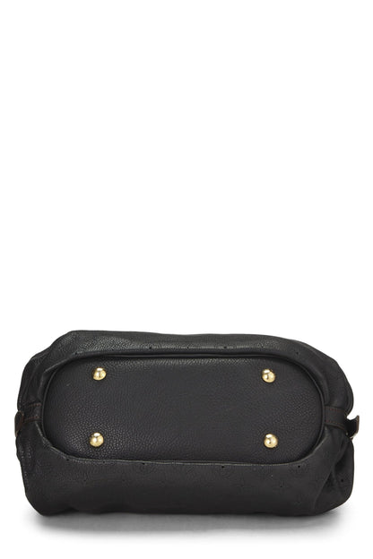 Louis Vuitton, Cuero Mahina con monograma negro Pre-Loved XS, Negro