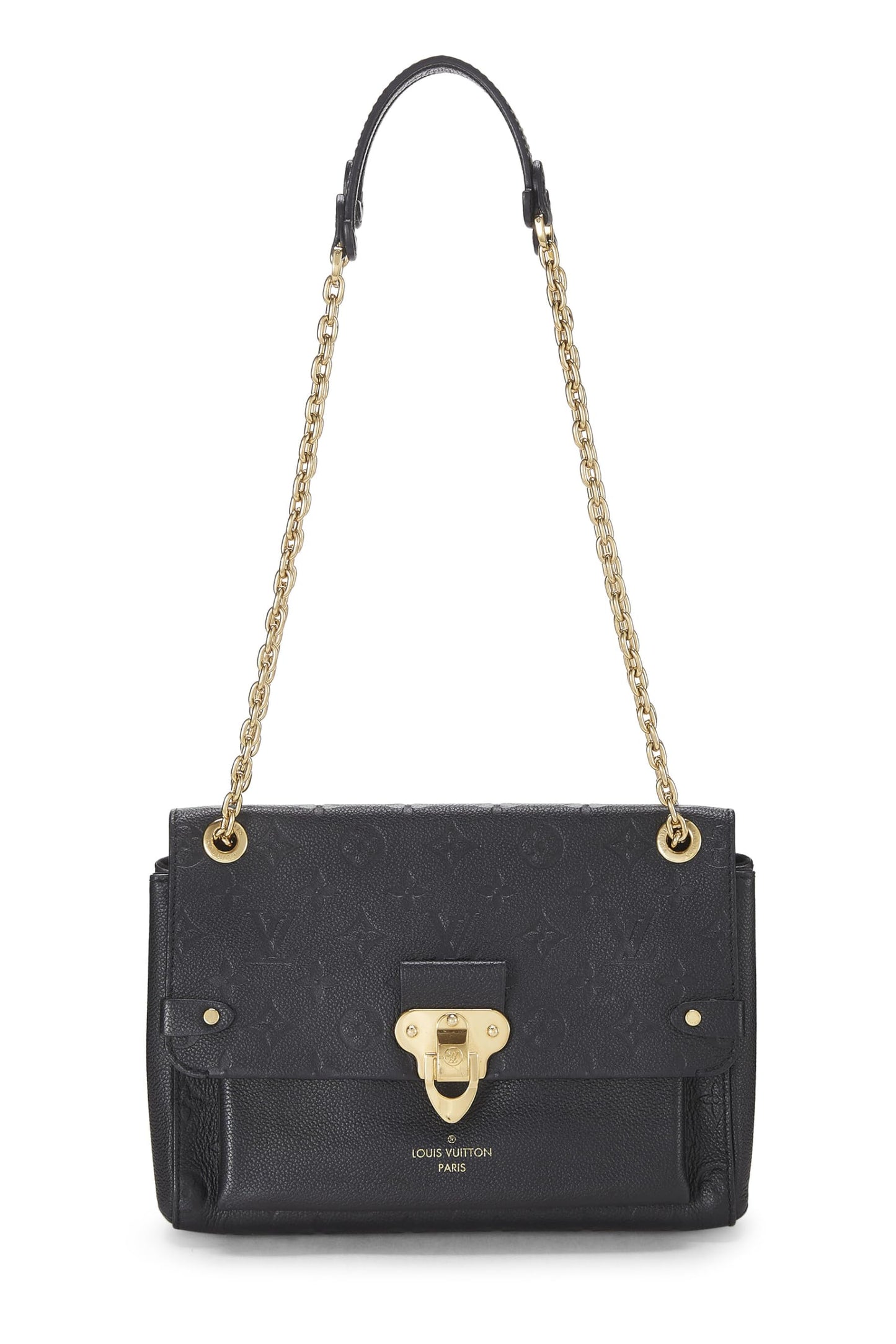 Louis Vuitton, Vavin PM NM en cuir noir Empreinte d'occasion, noir