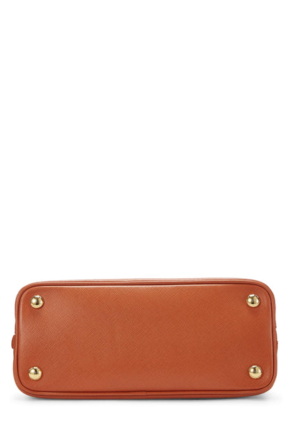 Prada, Pre-Loved Orange Saffiano Promenade Small, Orange