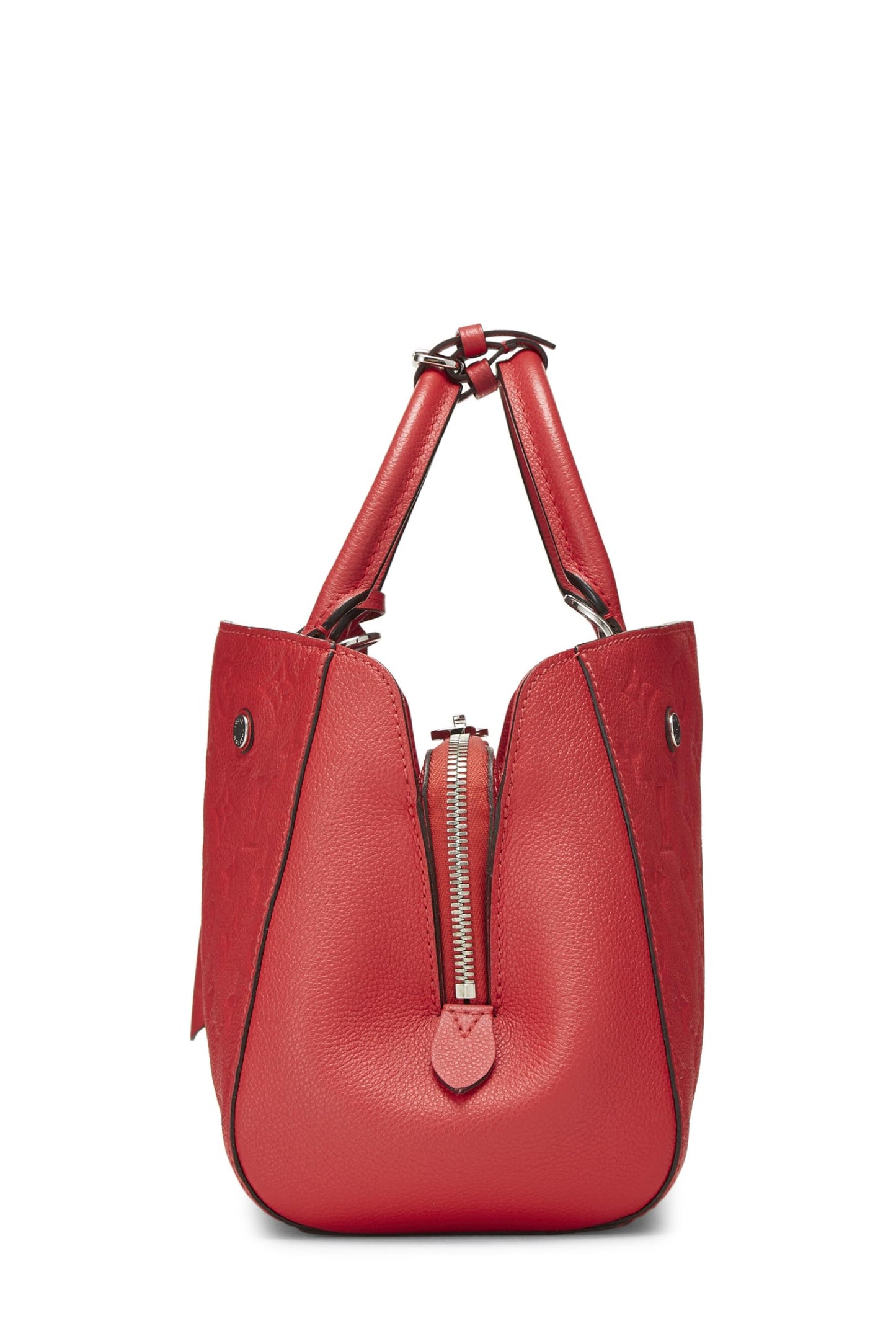 Louis Vuitton, Monogramme rouge pré-aimé Empreinte Montaigne BB, Rouge