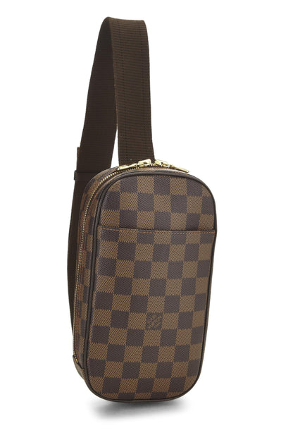 Louis Vuitton, Pochette Gange de lona Damier Ebene pre-amado, Marrón