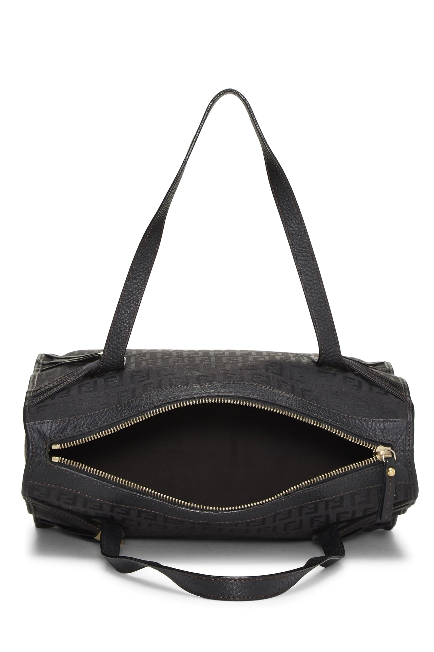 Fendi, Bolso tote pequeño de calabacín negro Pre-Loved, Negro