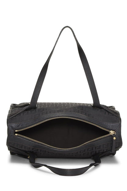 Fendi, petit sac fourre-tout Zucchino noir d'occasion, noir