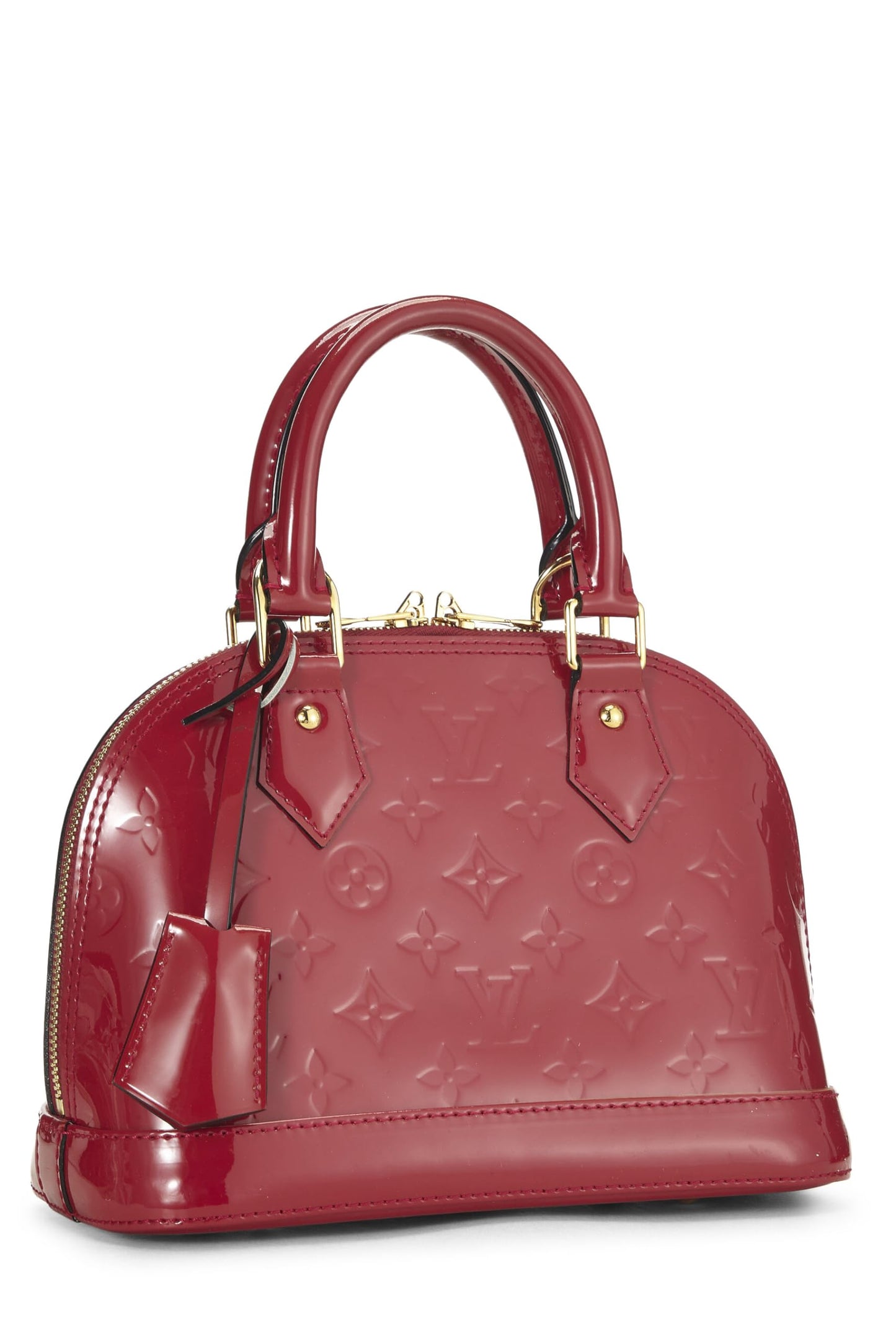 Louis Vuitton, Vernis Alma BB Cerise Monogram d'occasion, rose