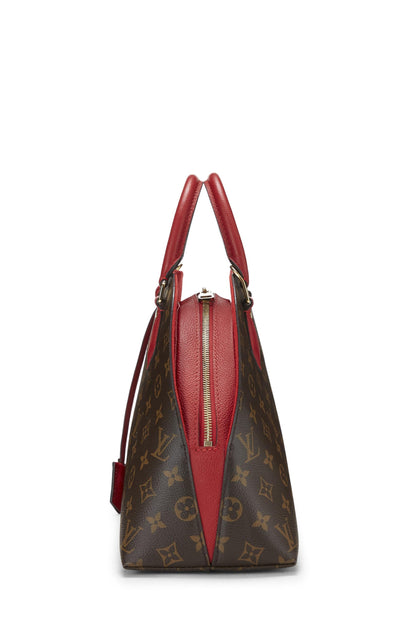 Louis Vuitton, Alma BNB de lona con monograma rojo Pre-Loved, Rojo