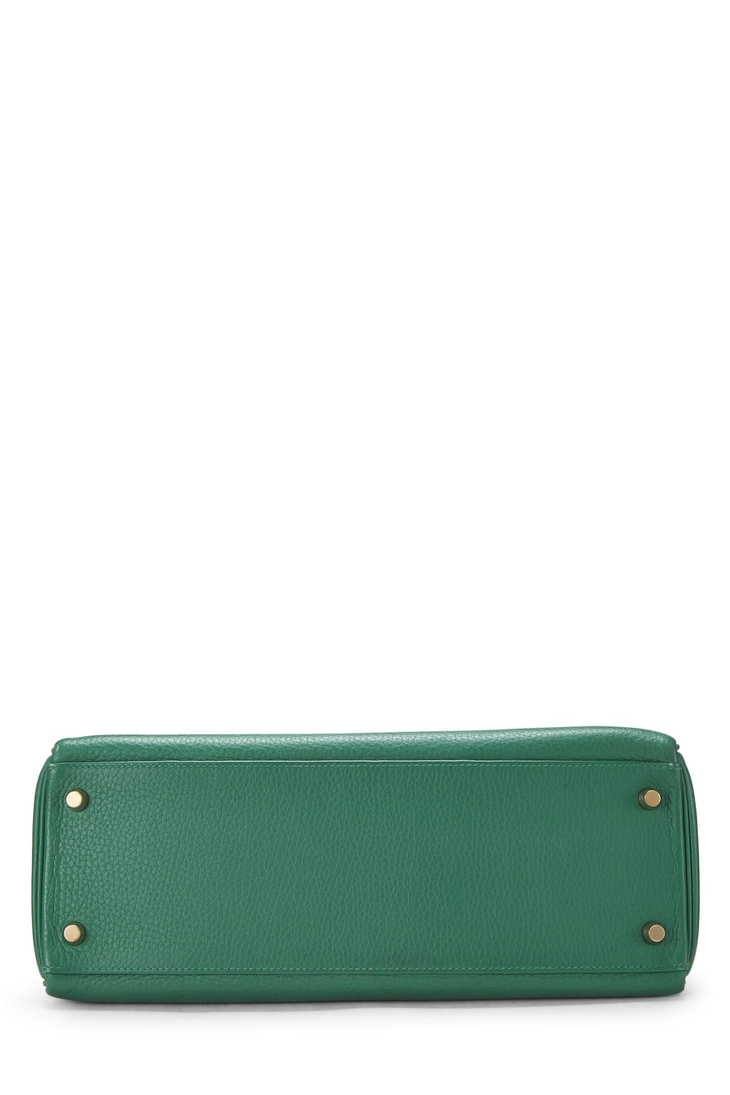 Hermès, Pre-Loved Vert Vertigo Clemence Kelly Retourne 32, Vert Vertigo