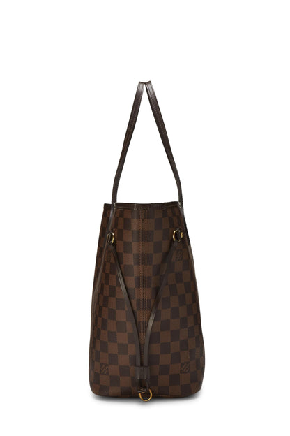 Louis Vuitton, Damier Ebene Neverfull MM NM de segunda mano, Marrón