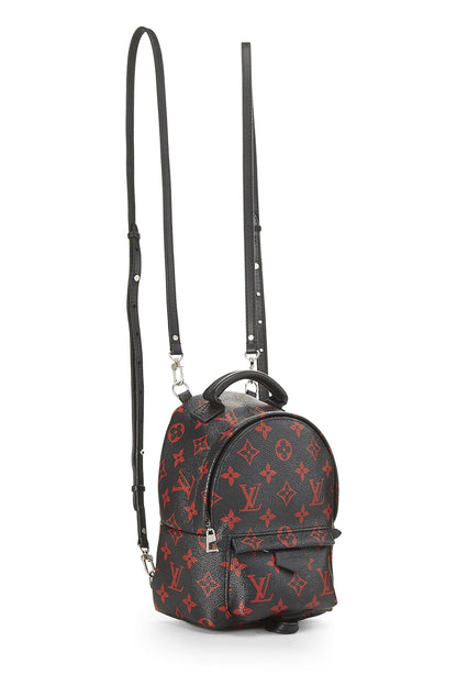 Louis Vuitton, Mochila mini Pre-Loved Monogram Infrarouge Palm Springs, Negro