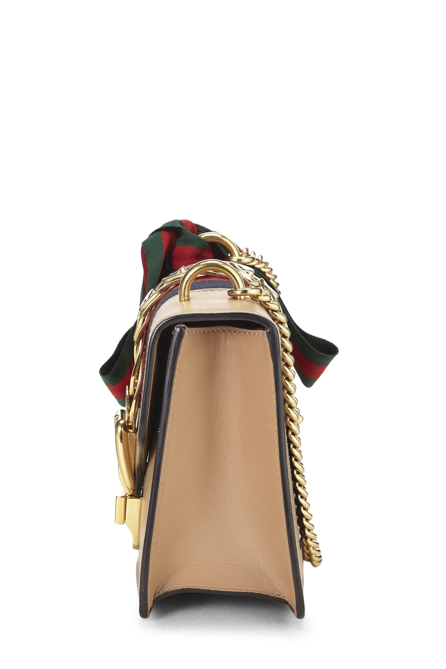 Gucci, Sylvie Mini en cuir beige d'occasion, beige