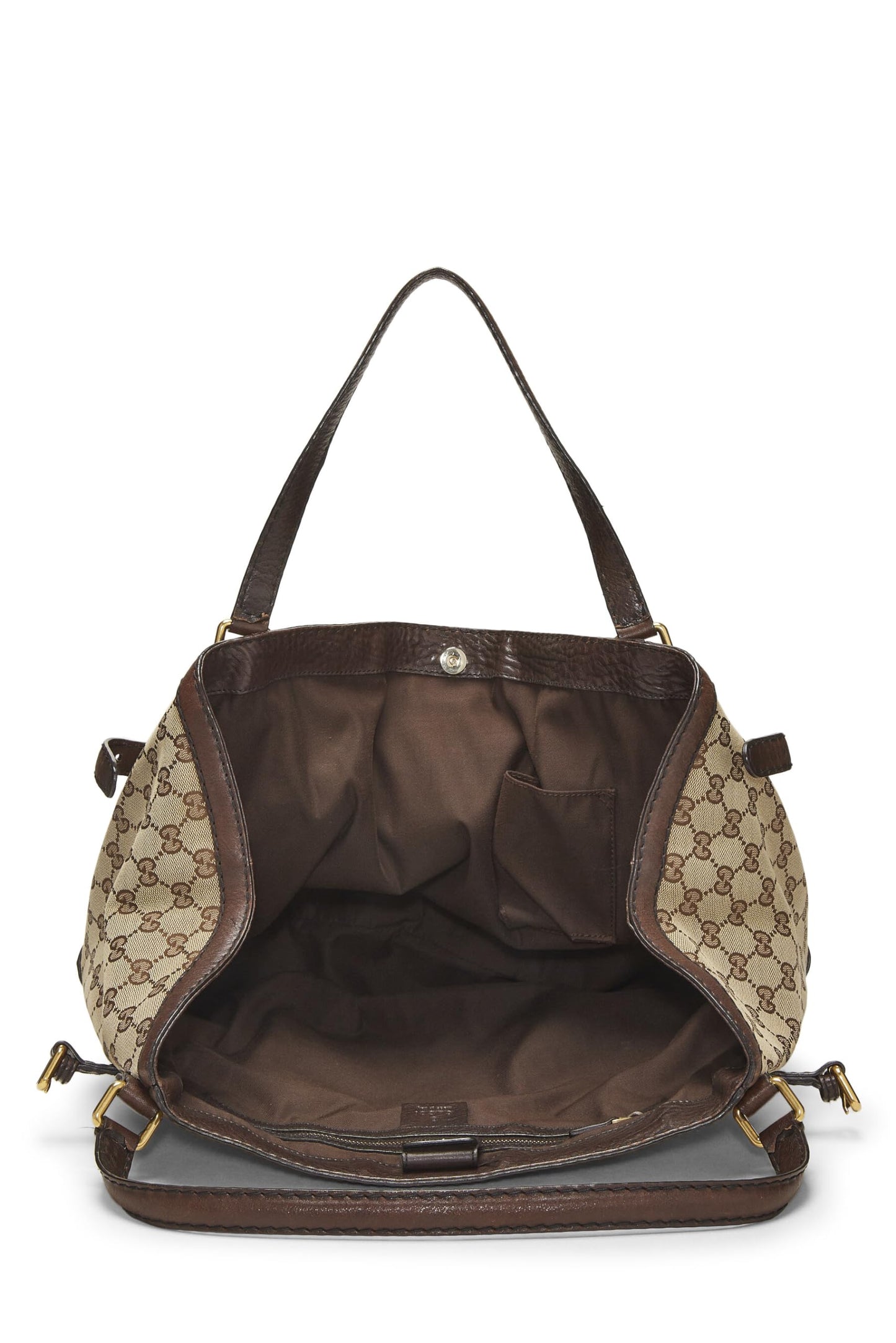 Gucci, sac fourre-tout Jockey en toile GG d'origine, grand modèle, marron