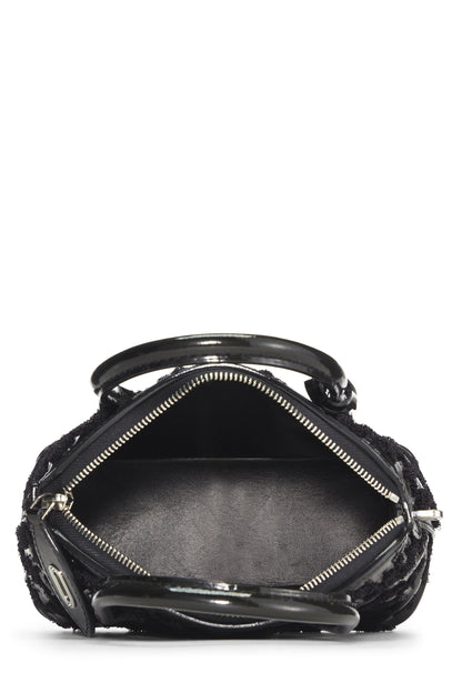 Louis Vuitton, Fascination Lockit BB en cuir verni noir monogrammé d'occasion, noir