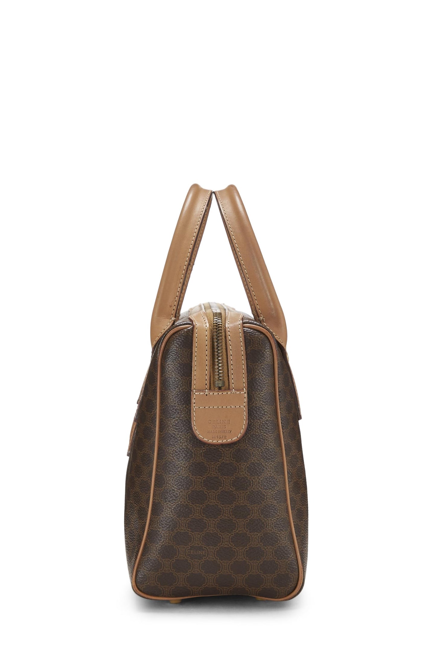 Céline, Pre-Loved Brown Macadam Handbag, Brown