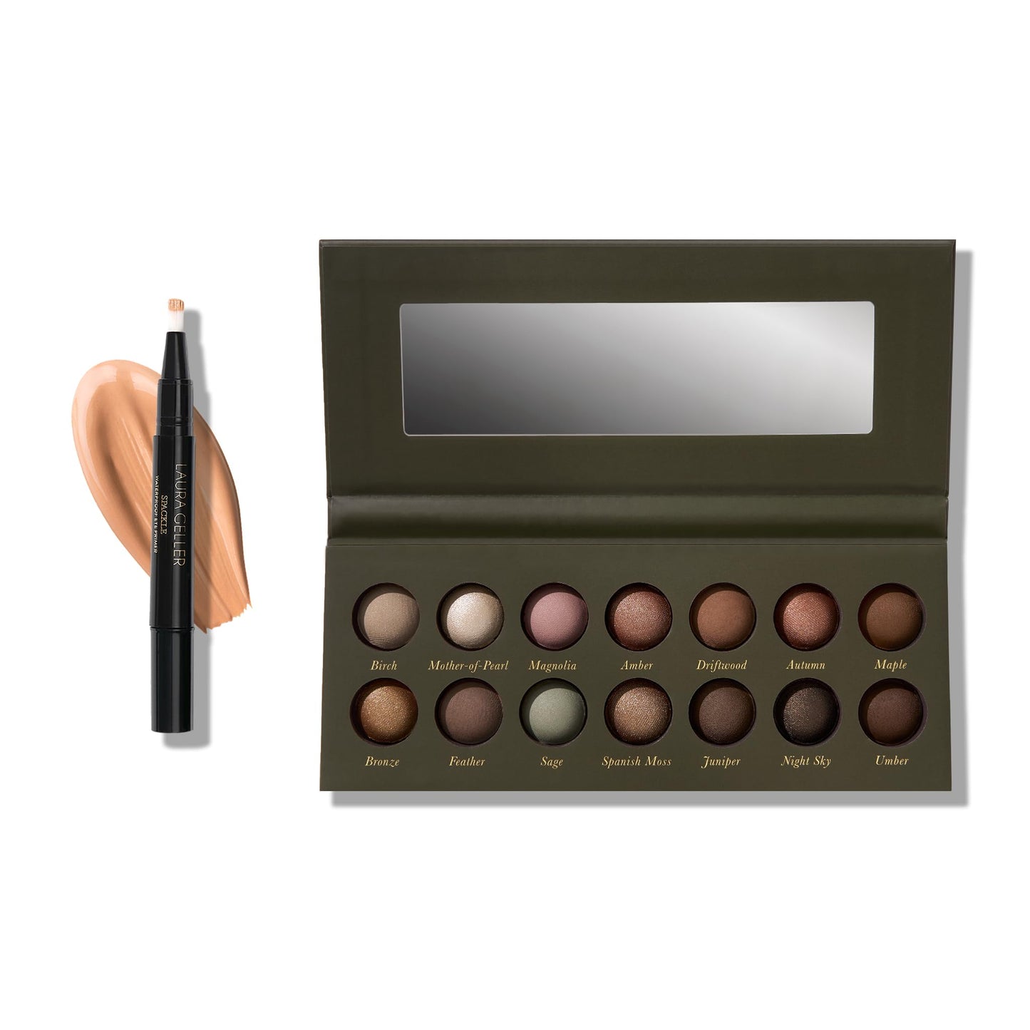 LAURA GELLER The Delectables Eyeshadow Palette - Earthy Essentials + Universal Waterproof Eyeshadow Makeup Primer