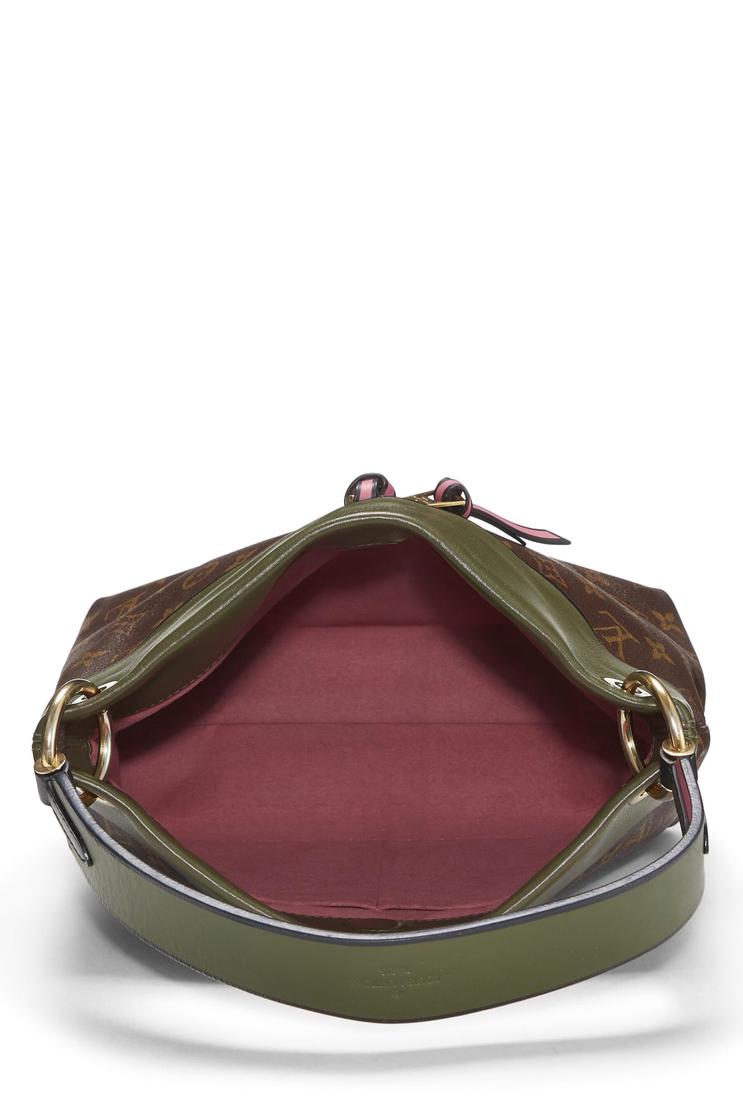 Louis Vuitton, Pre-Loved Monogram Canvas & Multicolor Leather Tuileries Besace, Green