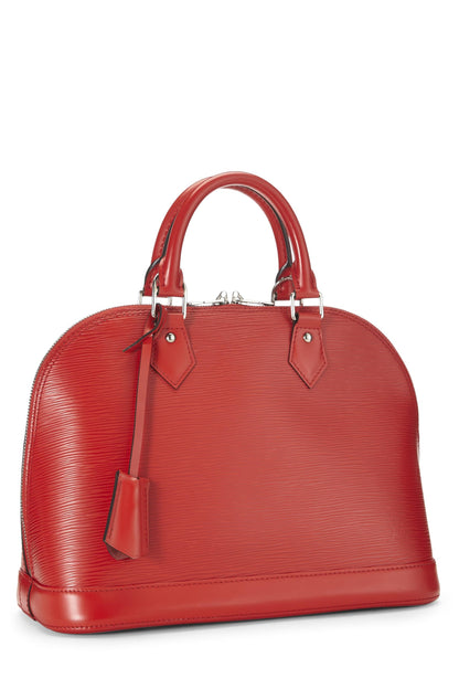 Louis Vuitton, Pre-Loved Piment Red Epi Alma PM, Red