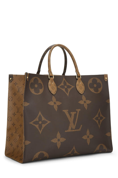 Louis Vuitton, Pre-Loved Brown Giant Monogram On The Go GM, Brown