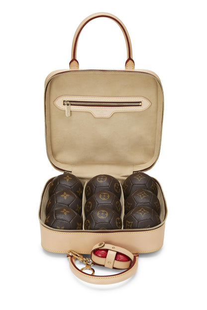 Louis Vuitton, Pre-Loved Monogram Canvas & Vachetta Leather Pétanque Set, Brown