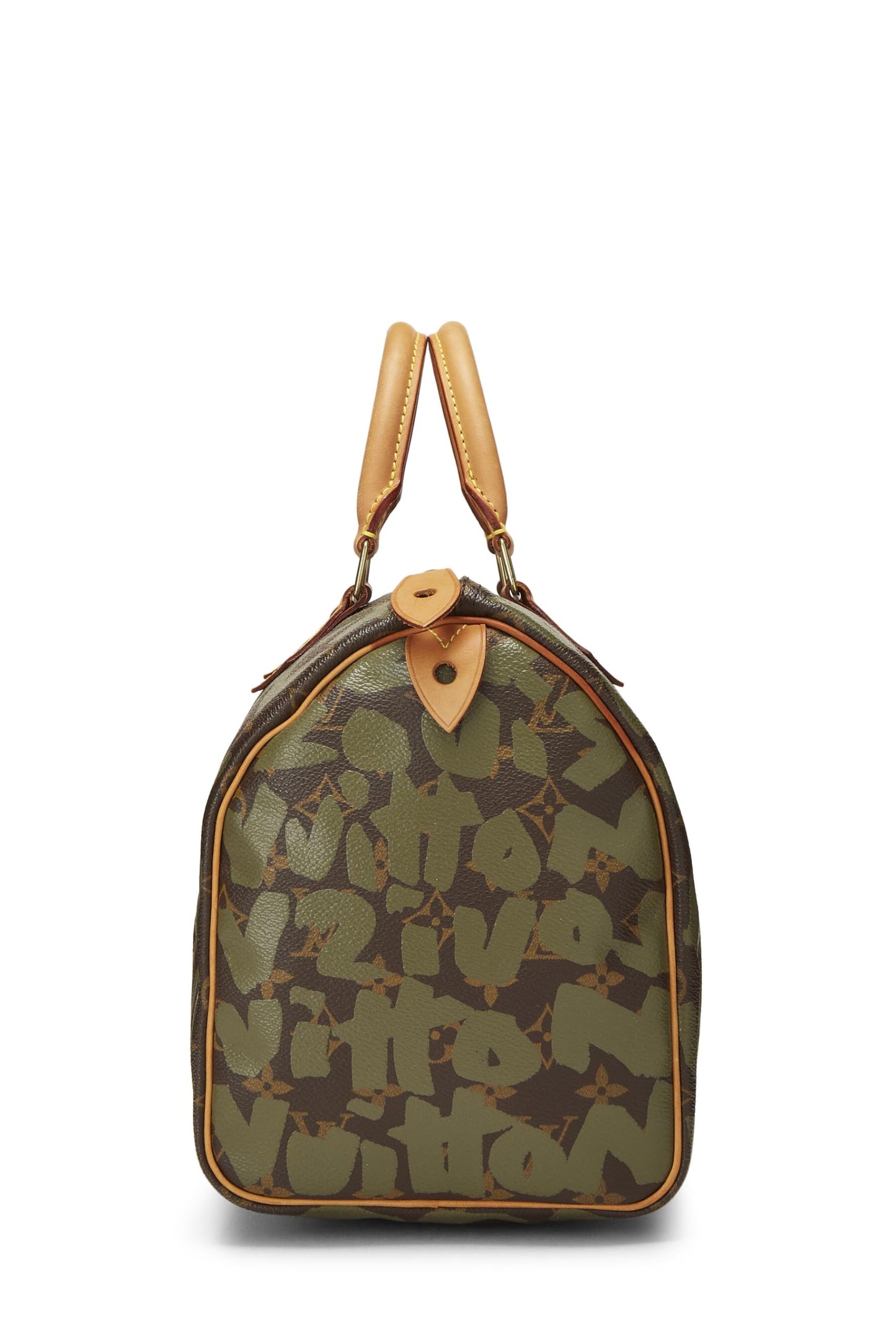 Louis Vuitton, Pre-Loved Stephen Sprouse x Louis Vuitton Monogram Green Graffiti Speedy 30, Green