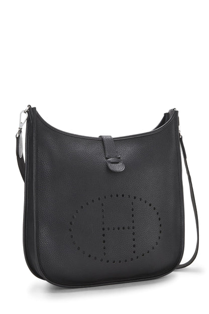 Hermès, Pre-Loved Negro Clemence Evelyne III GM, Negro