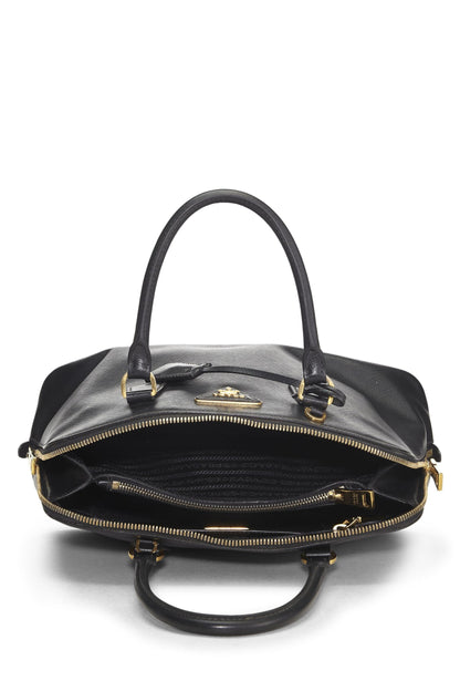 Prada, Pre-Loved Black Saffiano Promenade Small, Black