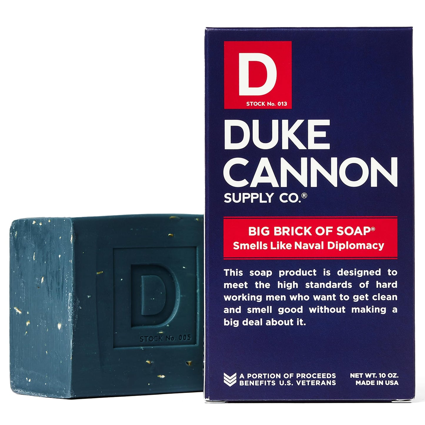 Savon en barre pour hommes Duke Cannon - 10 oz. Grande brique de savon américain de Duke Cannon - Naval Triumph