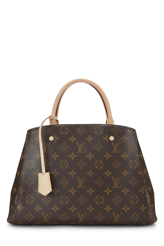 Louis Vuitton, Pre-Loved Monogram Canvas Montaigne MM, Brown