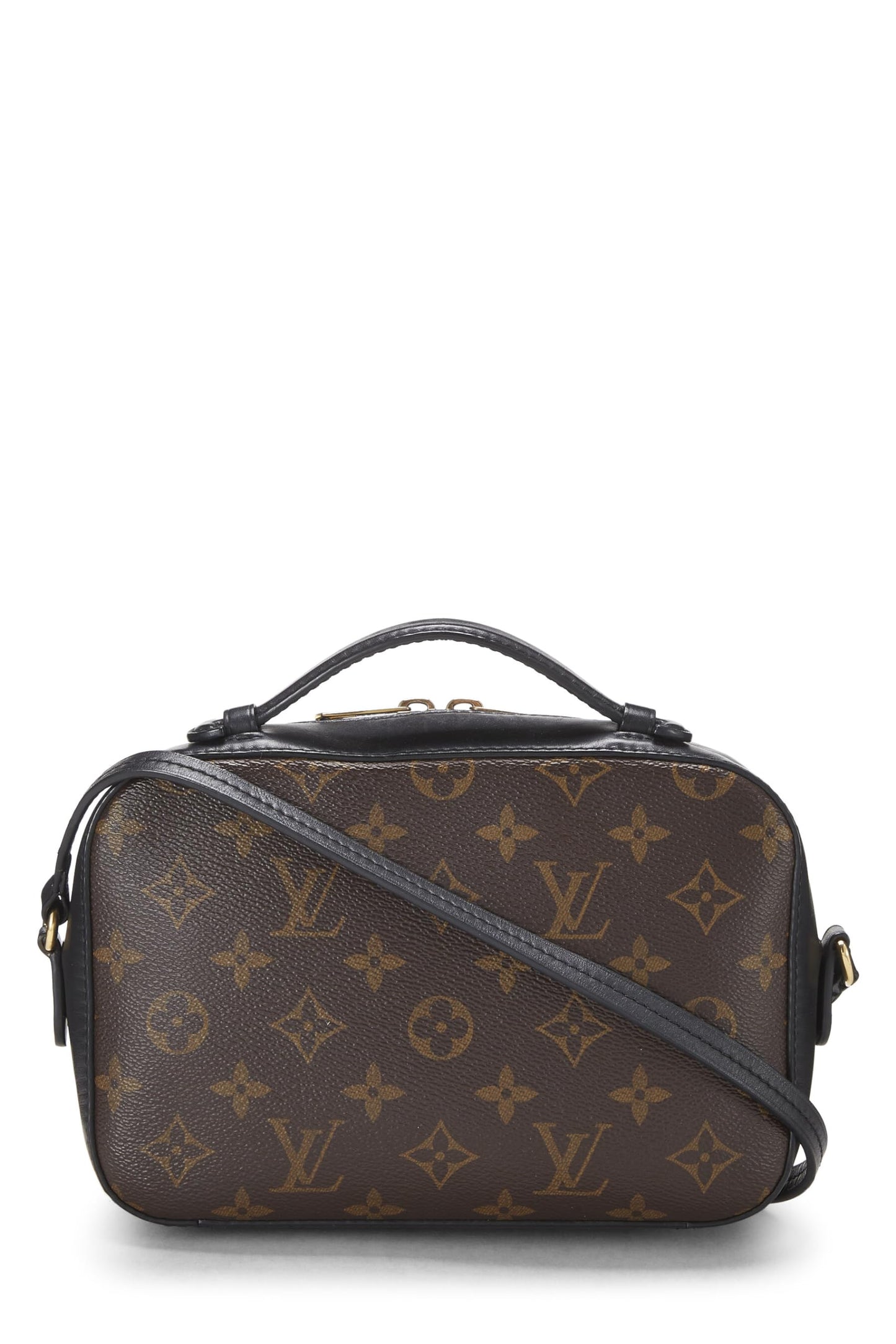 Louis Vuitton, Saintonge de lona con monograma negro Pre-Loved, Negro