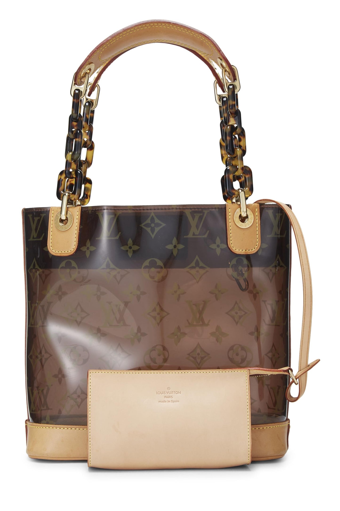 Louis Vuitton, Pre-Loved Monogram Ambre Vinyl Cabas PM, Brown