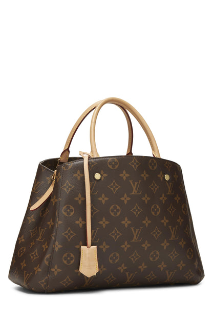 Louis Vuitton, Montaigne MM en toile monogram d'occasion, marron