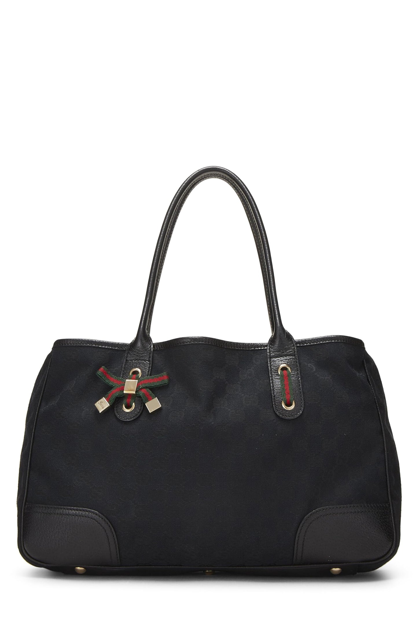 Gucci, sac fourre-tout en toile GG Princy noir d'occasion, noir