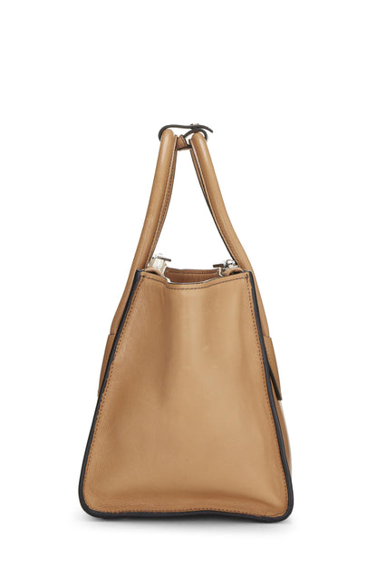 Prada, sac fourre-tout Grace Lux Concept en cuir de veau marron d'occasion, marron