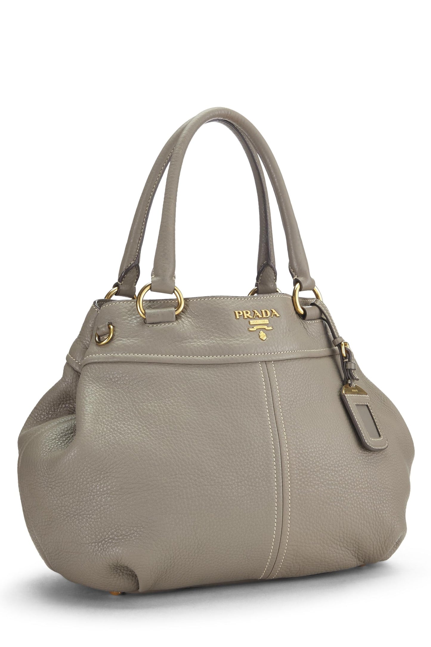 Prada, Vitello Daino Sacca 2 Manici gris pré-aimé, gris