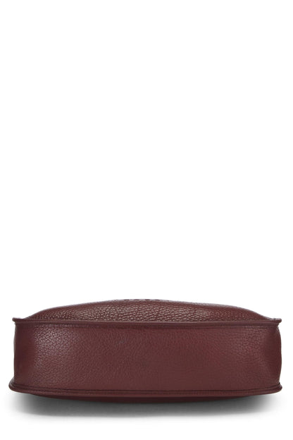 Hermès, Pre-Loved Burgundy Clemence Evelyne I GM, Burgundy