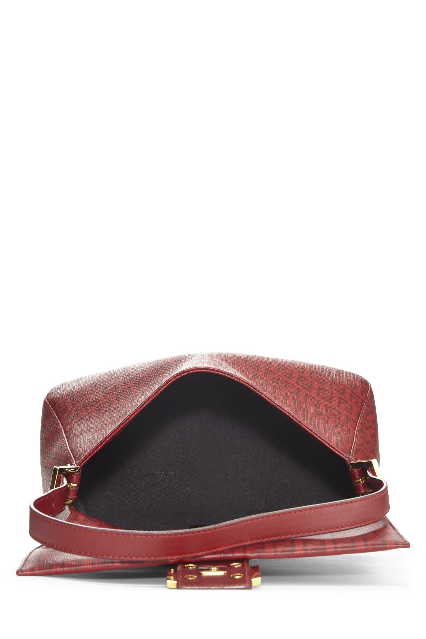 Fendi, Pre-Loved Red Zucchino Coated Canvas Mama, Red