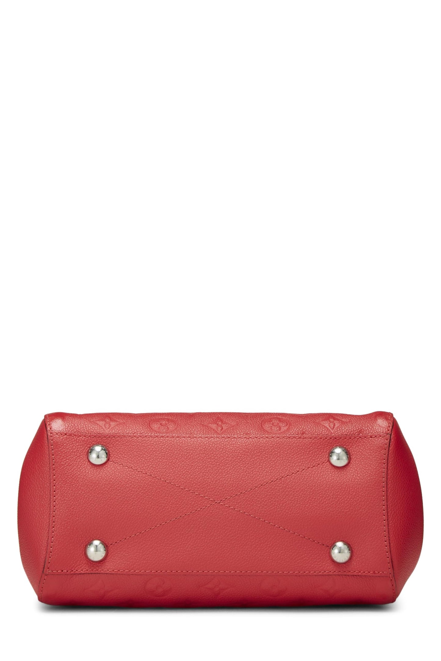 Louis Vuitton, Monogramme rouge pré-aimé Empreinte Montaigne BB, Rouge