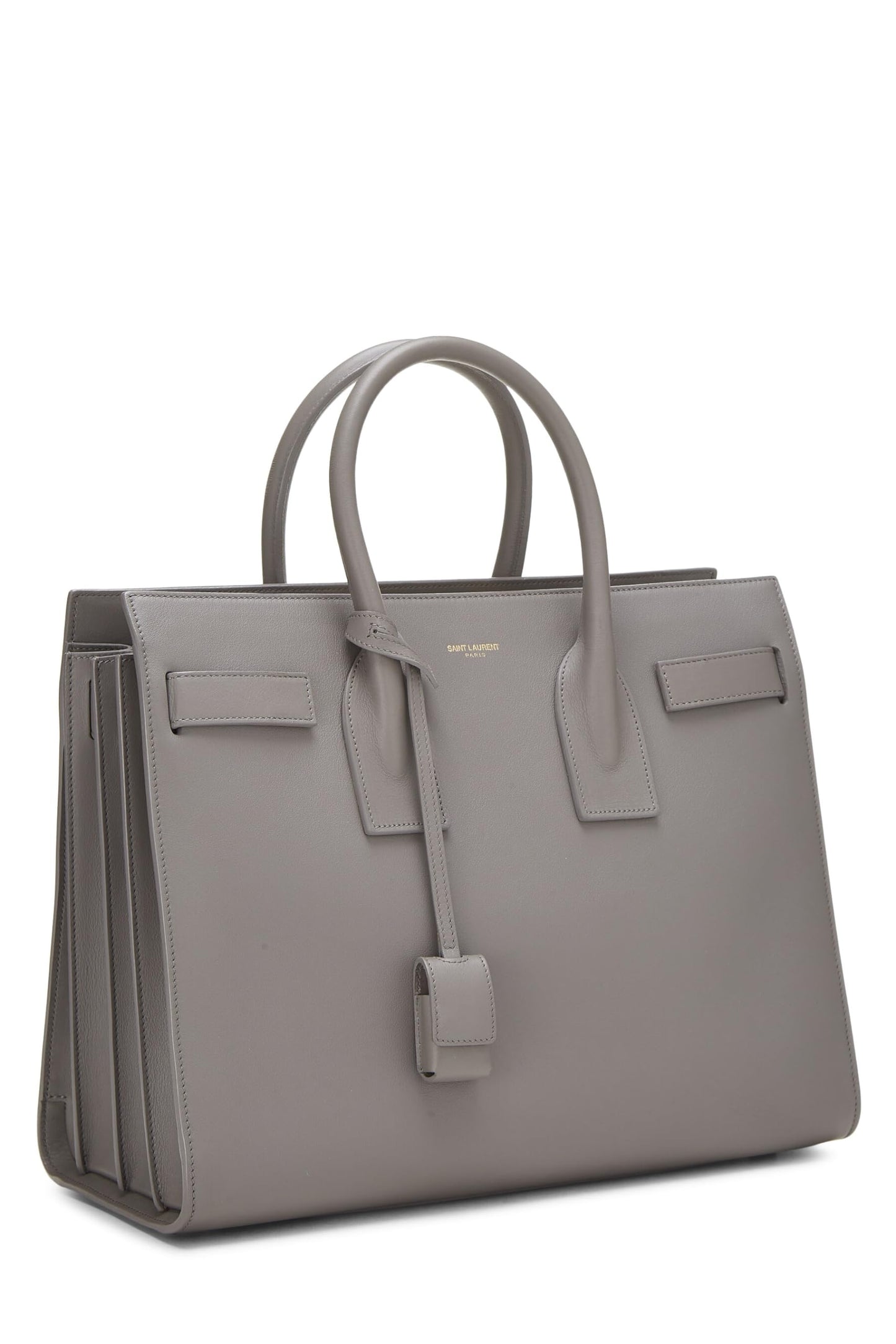 Yves Saint Laurent, Pre-Loved Grey Calfskin Sac De Jour Small, Grey