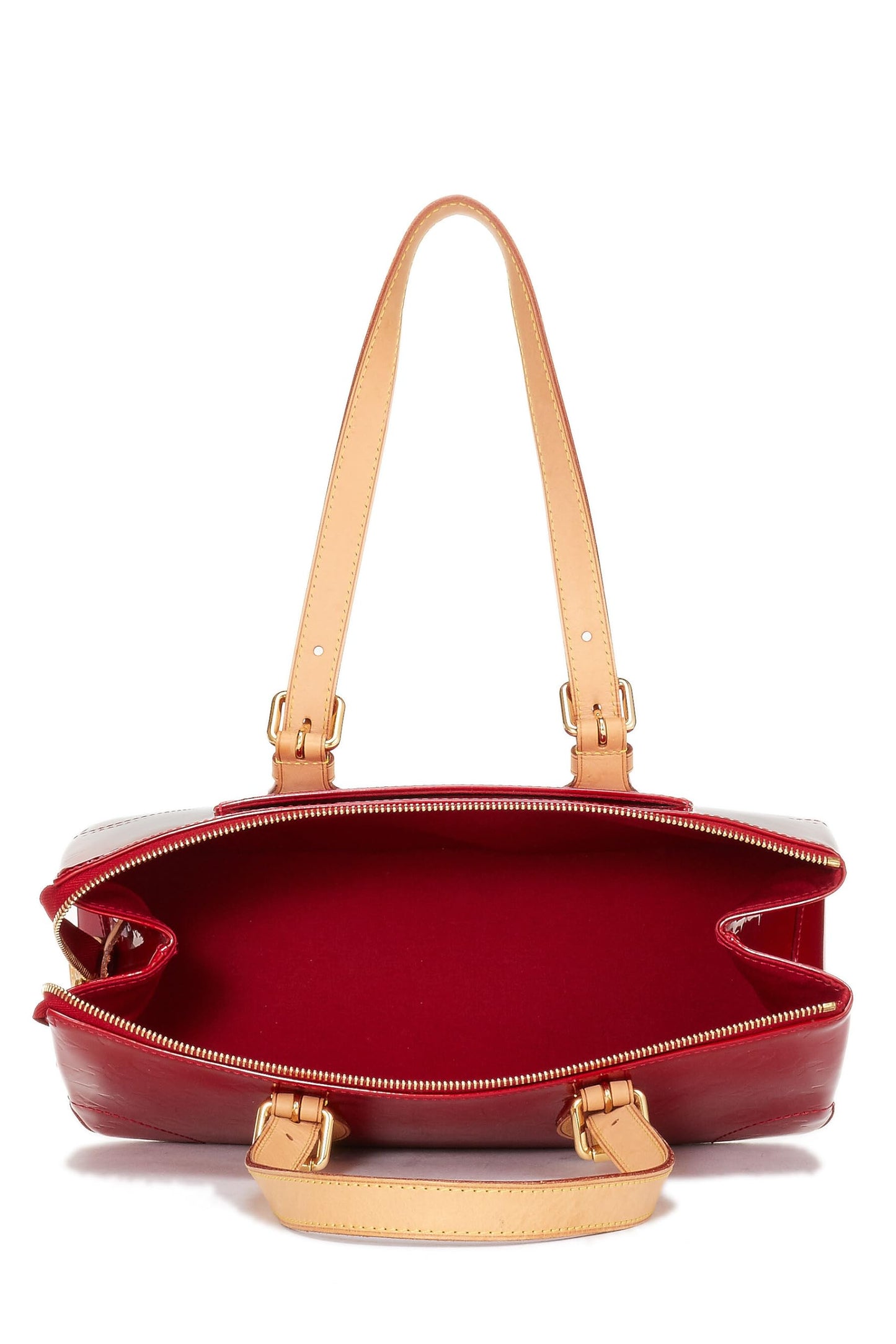 Louis Vuitton, Pre-Loved Pomme D'amour Monogram Vernis Rosewood Avenue, Rojo